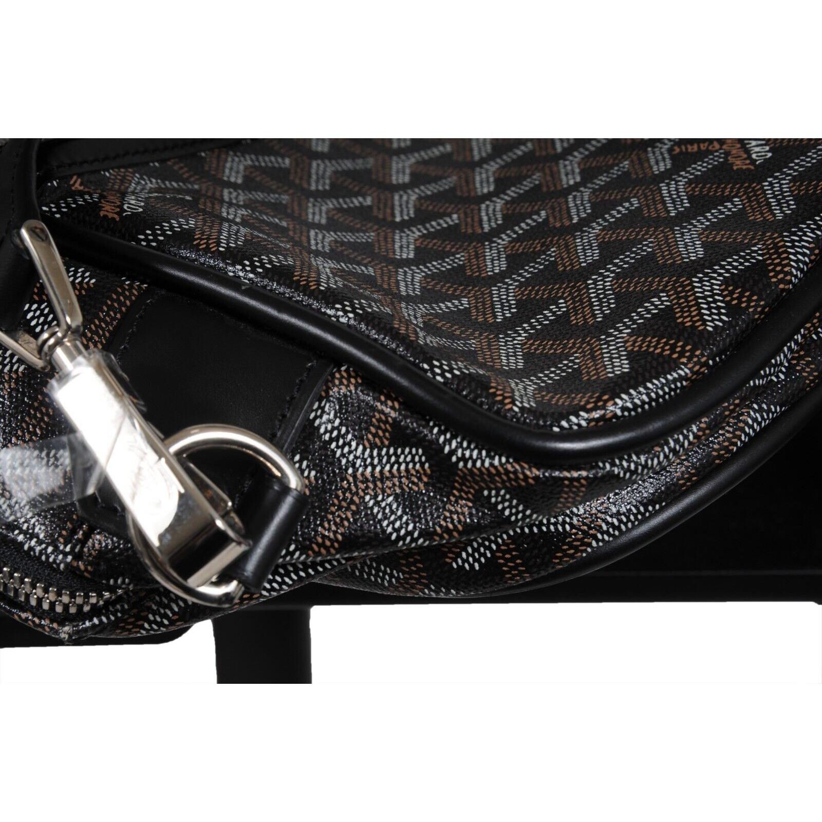 Goyard Porte Habit Garment Bag Borsa da viaggio in pelle nera Duffle Carry On Crossbody 11