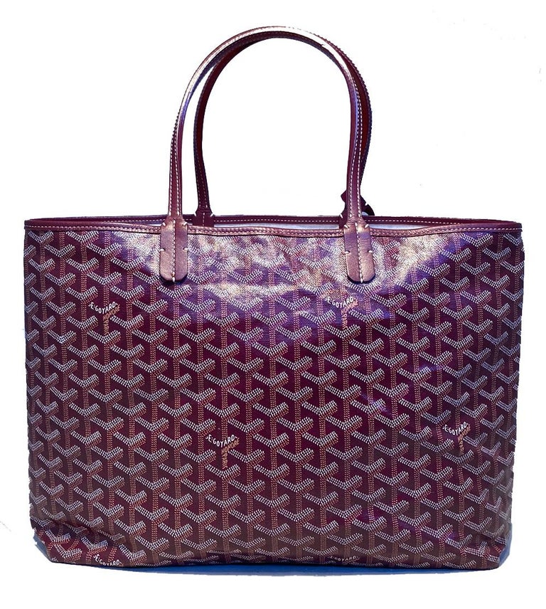 St. Louis GOYARD canvas coated purple monogram bag - VALOIS VINTAGE PARIS