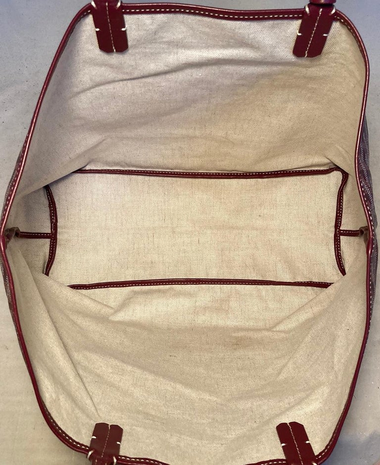 Sold at Auction: GOYARD 'MARQUISES' PURPLE GOYARDINE TOTE BAG
