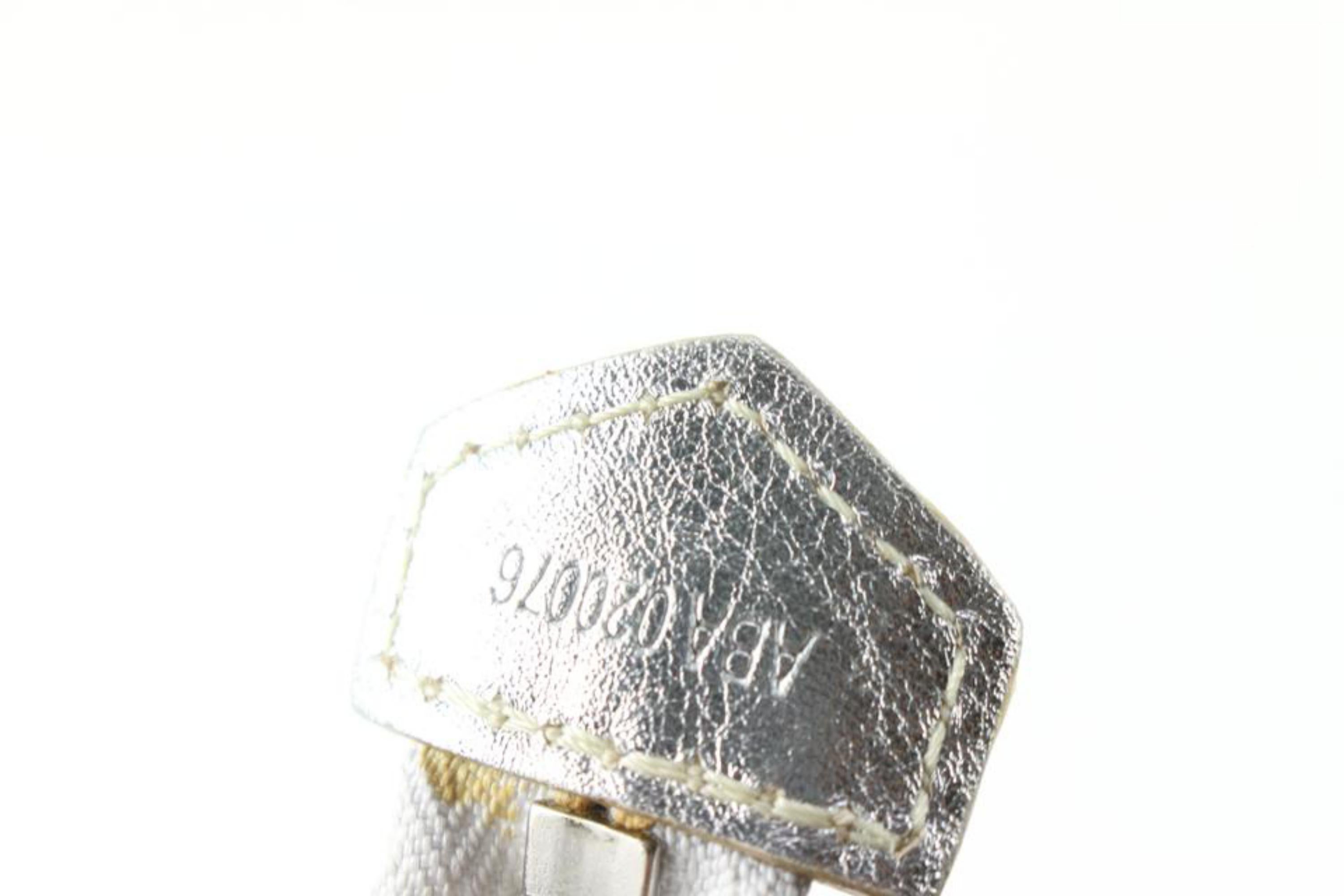 Goyard Rare Metallic Silver Chevron Beluga MM Tote 91gy89s 3