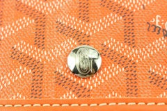 Goyard - Sac fourre-tout St Louis PM à chevrons orange rare avec pochette 118gy30