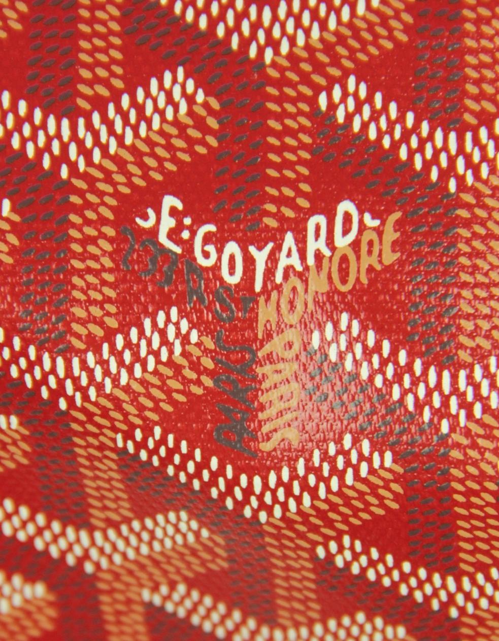 Goyard Red Canvas Goyardine Saint Louis PM Tote Bag w/ Insert 2