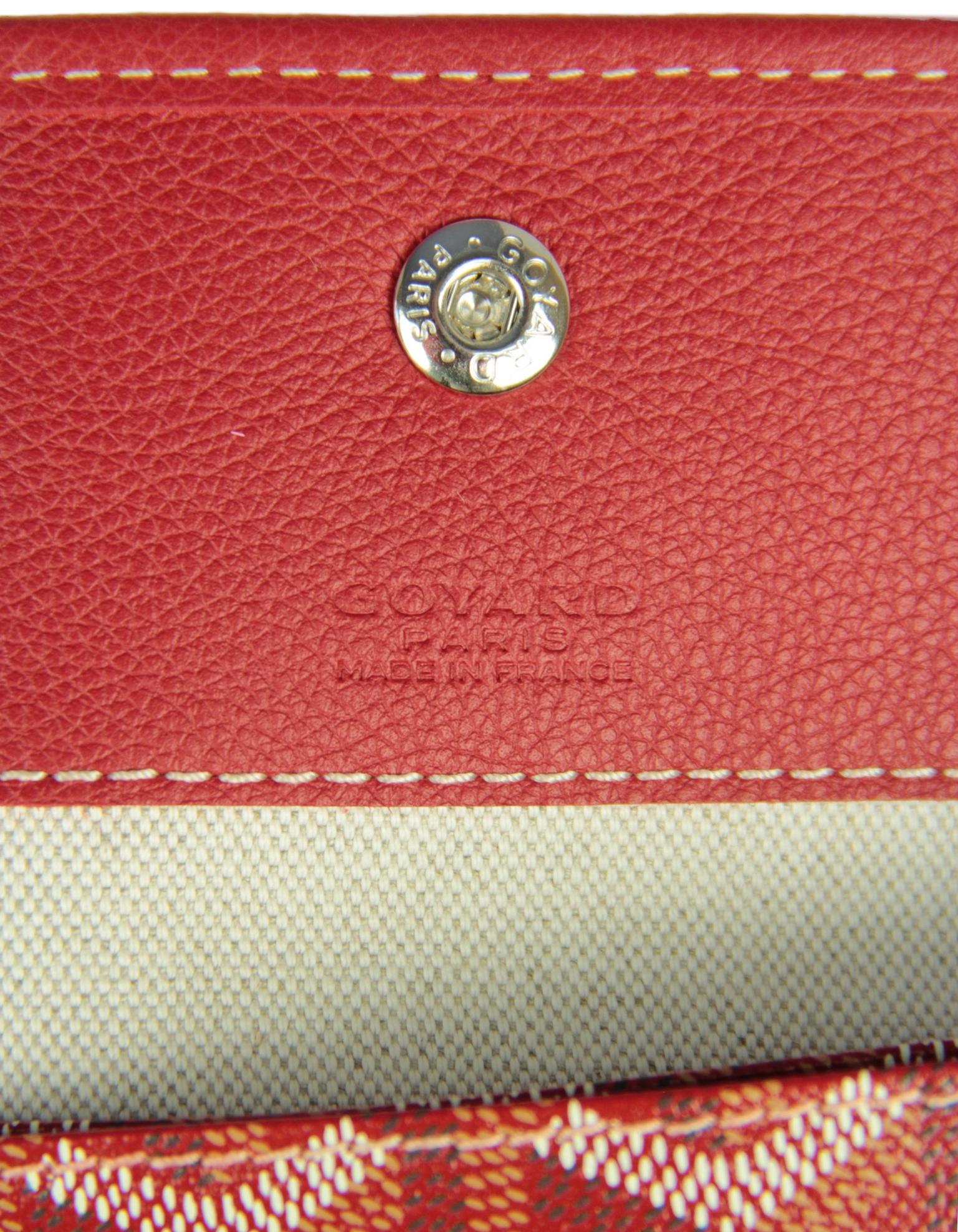 Goyard Red Canvas Goyardine Saint Louis PM Tote Bag w/ Insert 3