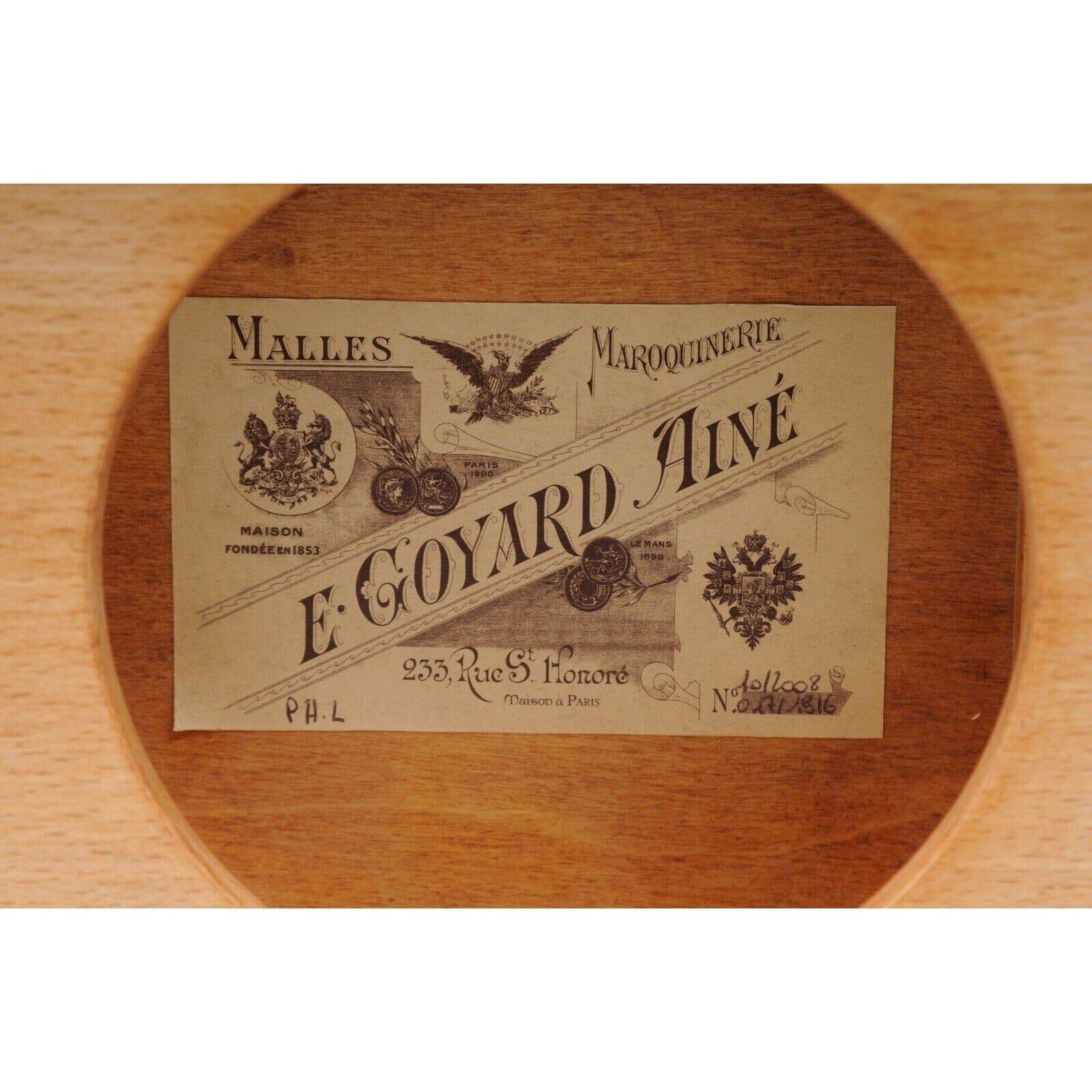 Goyard Red Edmond Double Dog Cat Bowl Hard Sided Trunk Discontinued Palladium For Sale 10