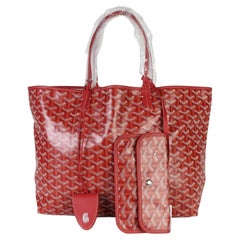 Goyard Red Goyardine Canvas Saint Louis PM