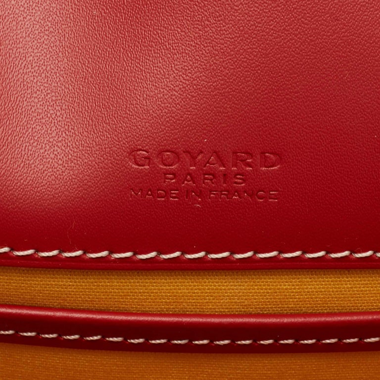 GOYARD Goyardine Belvedere II PM Messenger Bag Red 1121189