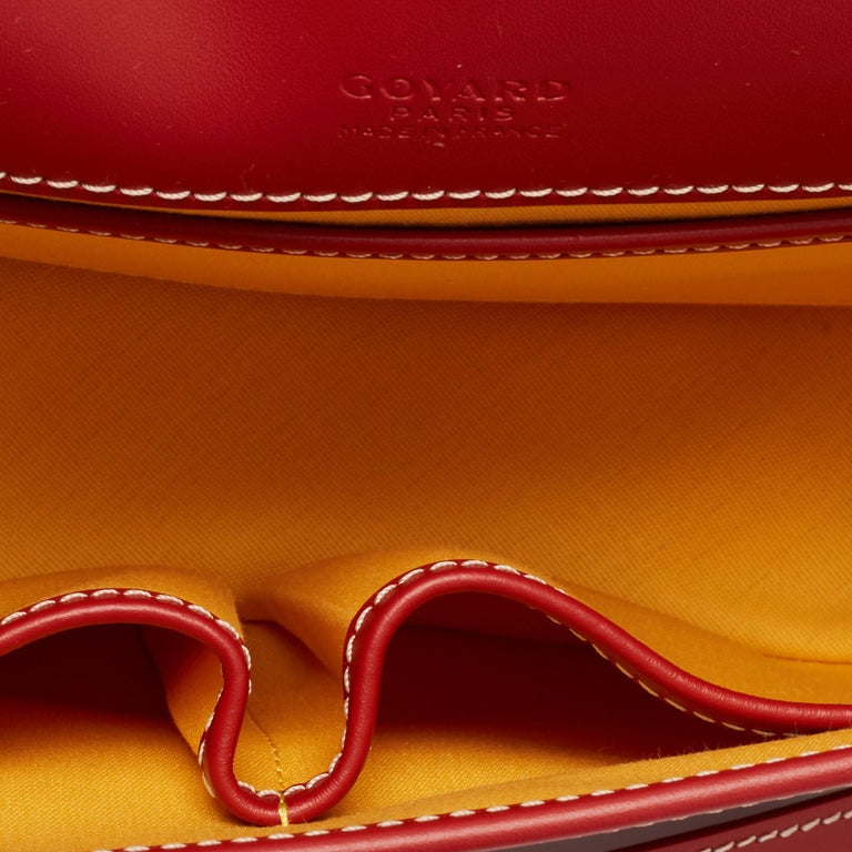 Goyard Red Goyardine Belvedere MM Cloth Cloth ref.976365 - Joli Closet