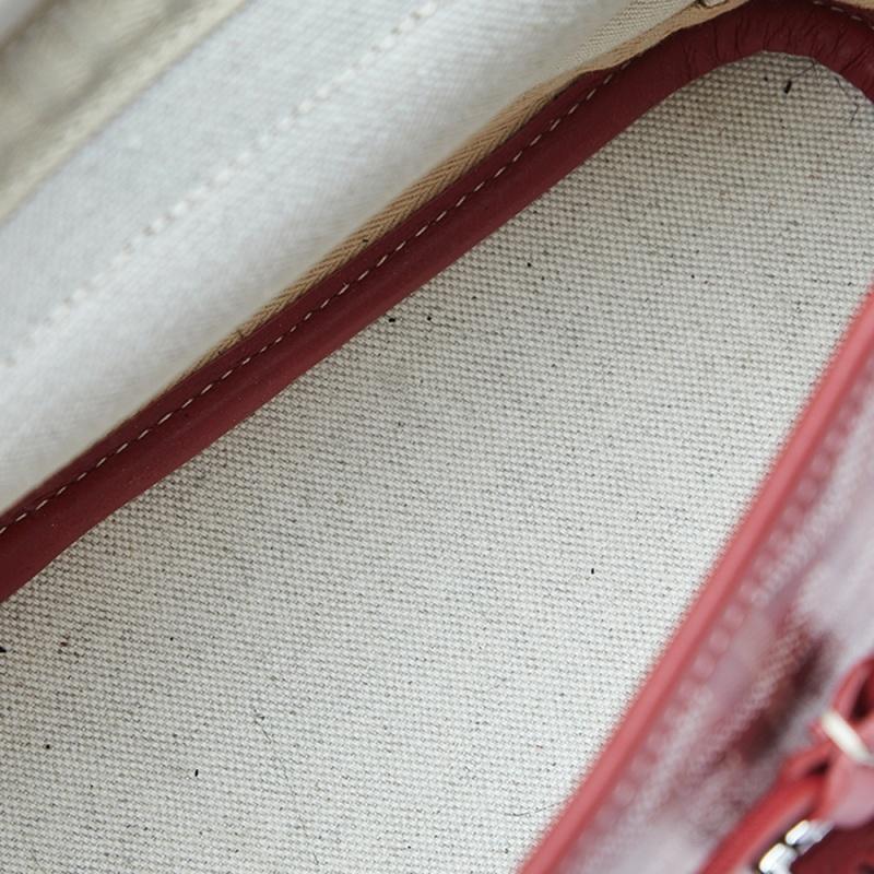 Goyard Red Goyardine Coated Canvas and Leather Mini Alpin Backpack In Good Condition In Dubai, Al Qouz 2