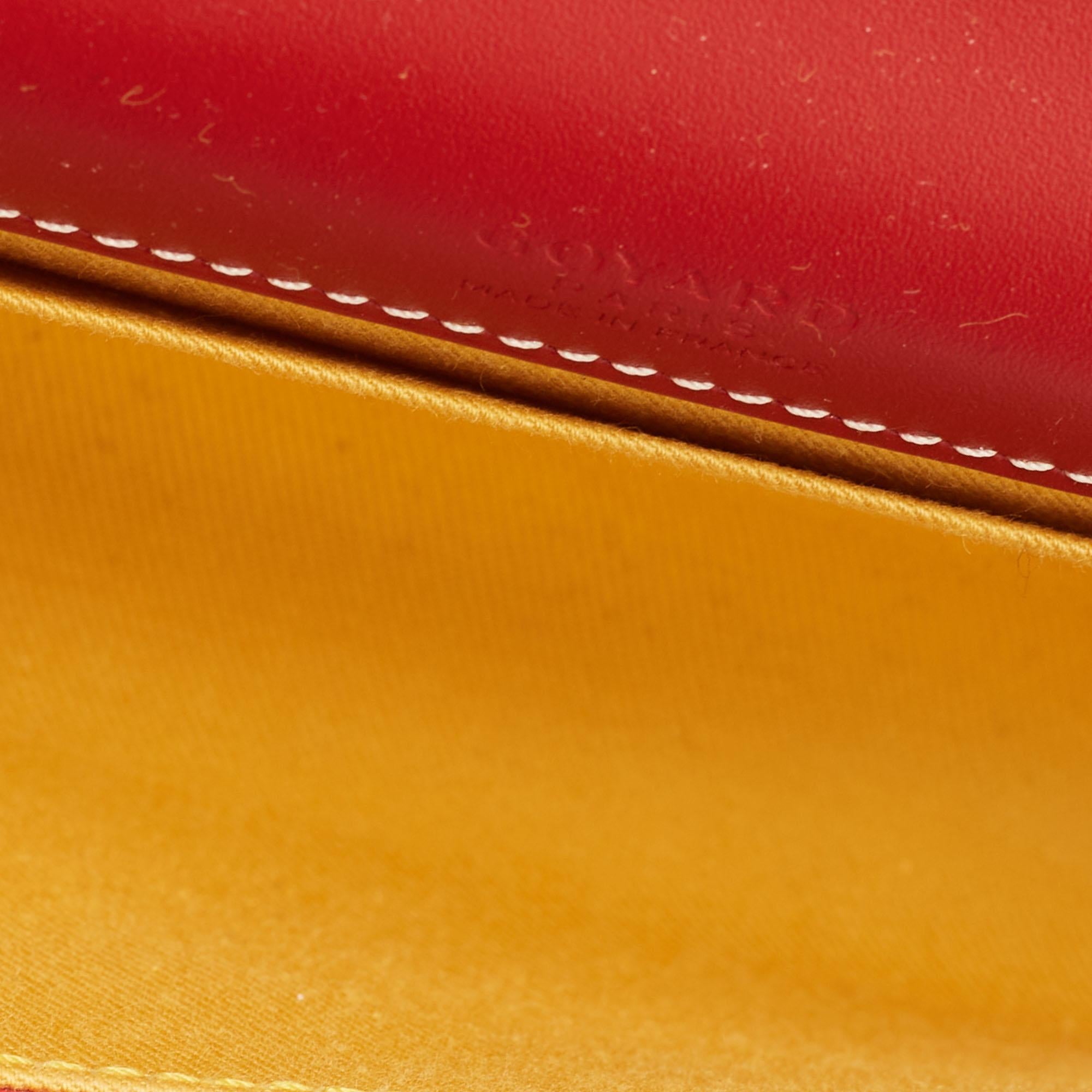 Goyard Red Goyardine Coated Canvas and Leather Mini Monte Carlo Phone Case 2