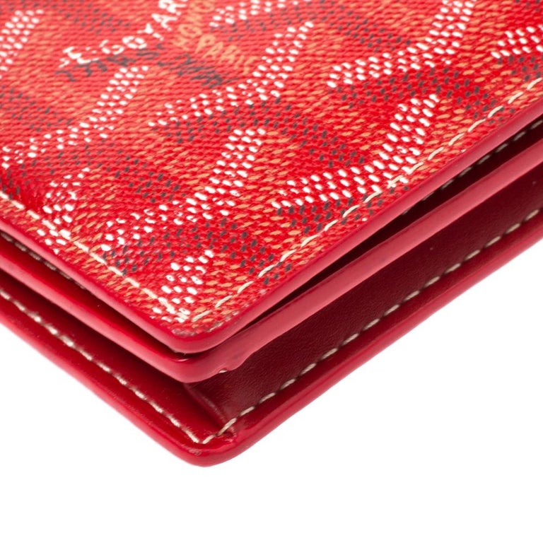 Goyard Red Goyardine Matignon Wallet Multiple colors Cloth Cloth