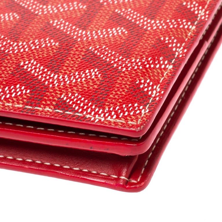 Goyard Red Malesherbes Card Wallet, Designer Brand