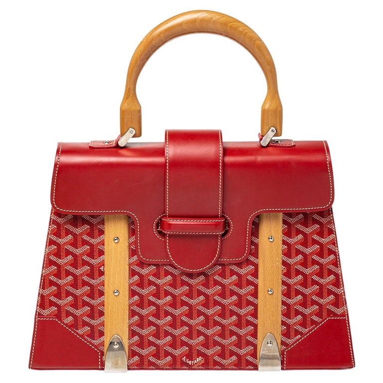 Cap vert leather handbag Goyard Red in Leather - 30691579