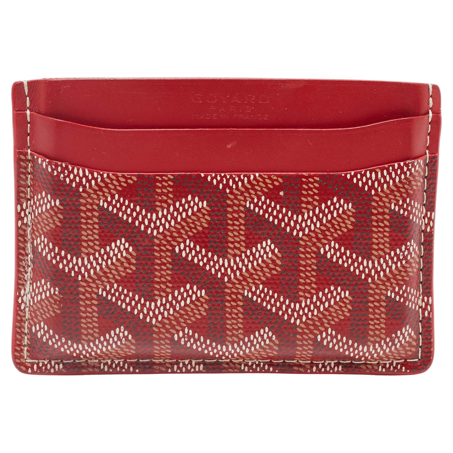 goyard wallet red