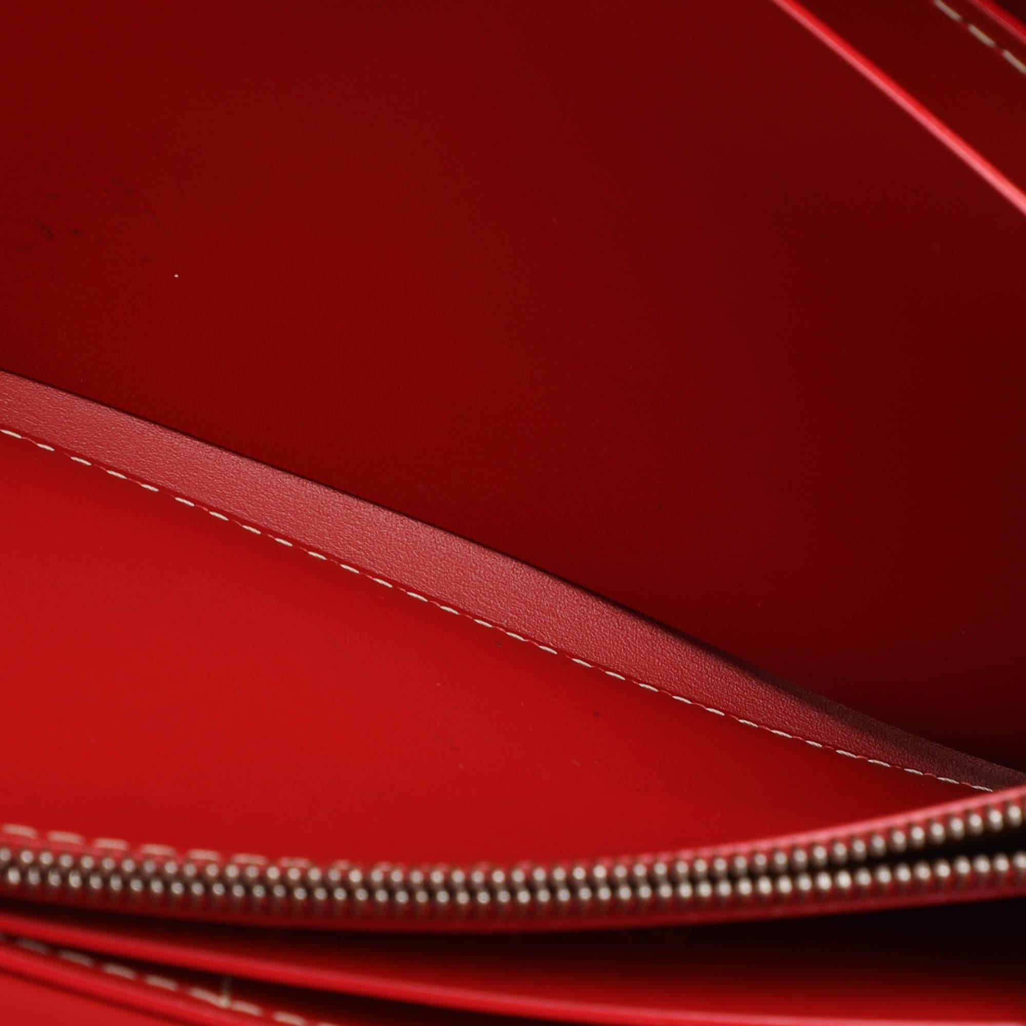 Portafoglio con zip Goyard Red Goyardine Coates Canvas Matignon in vendita 4