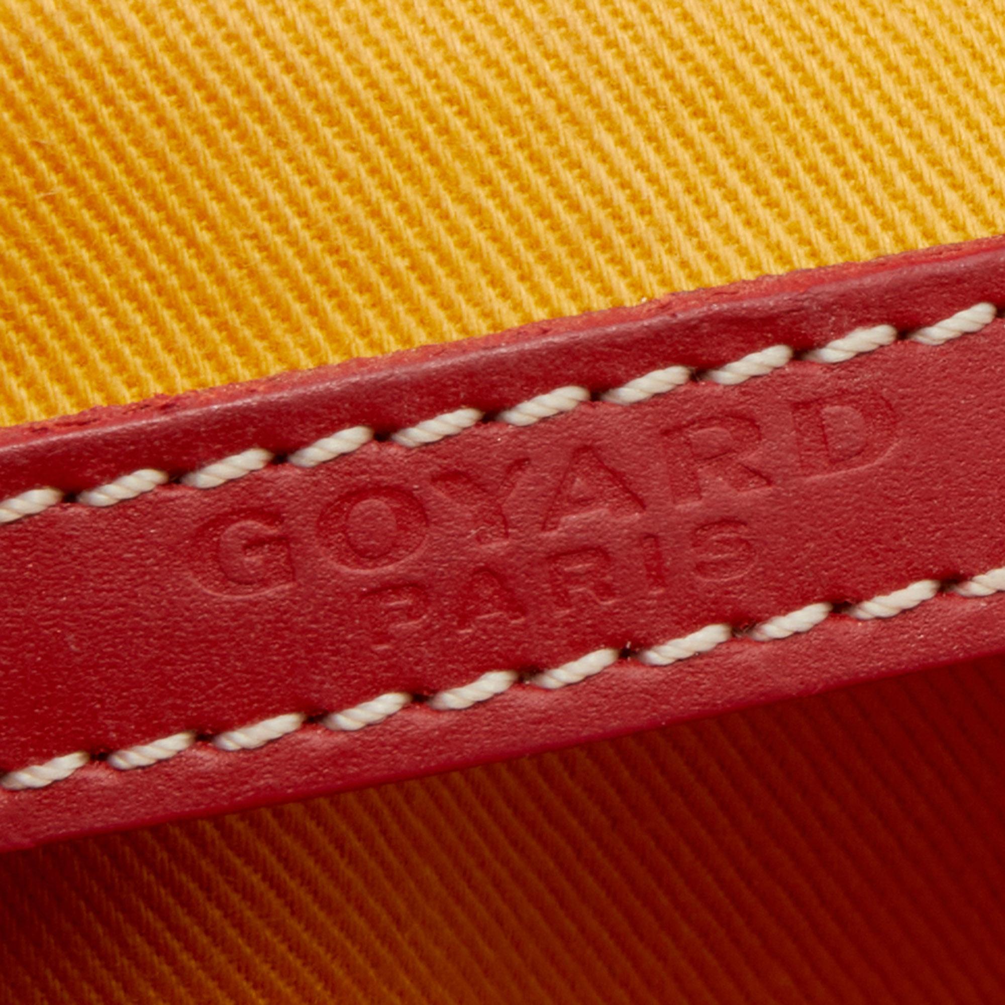 Goyard Red Goyardine Coated Canvas Sac Cap Vert Crossbody Bag 1