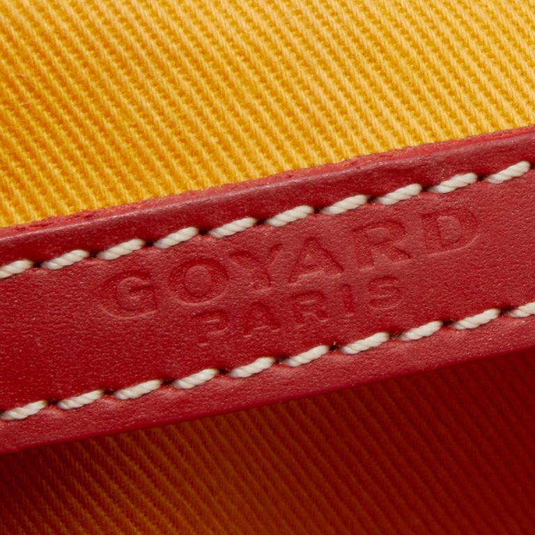 233 BAG 25 IN CLASSIC RED CALFKIN AND GOYARDINE CANVAS