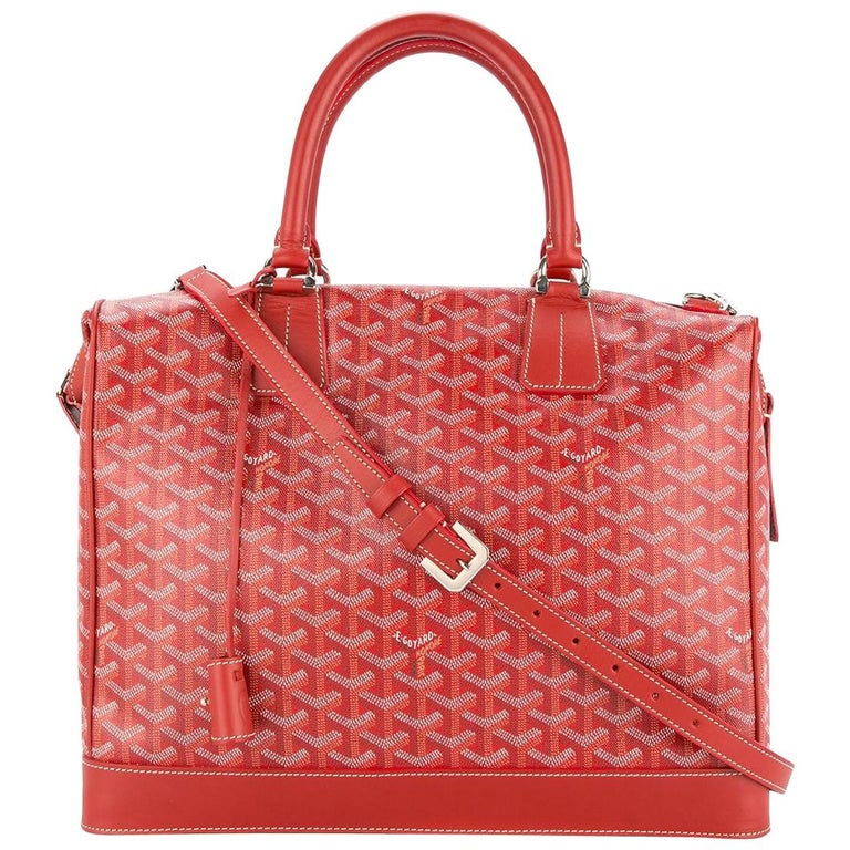 Goyard Red Coated Canvas Boeing Travel Bag 30 Satchel – The Hangout
