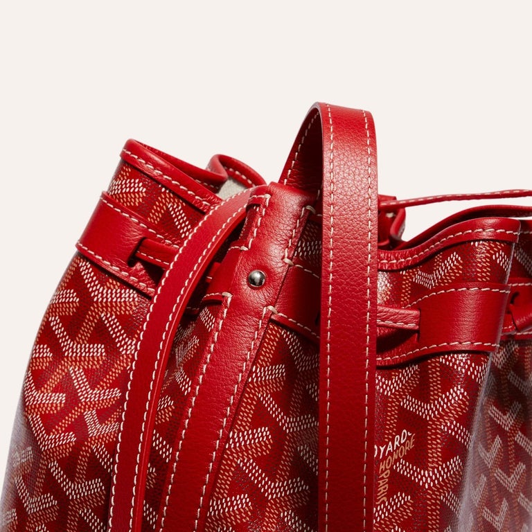 Goyard Red Petit Flot bucket bag For Sale at 1stDibs