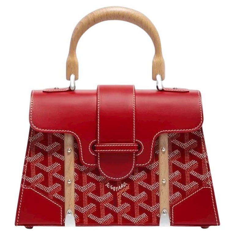 Goyard Rote Saïgon Structuré Mini Tasche im Angebot bei 1stDibs