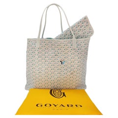 Goyard Reversible Goyardine Saint Louis Claire Voie GM Tote White Opaline