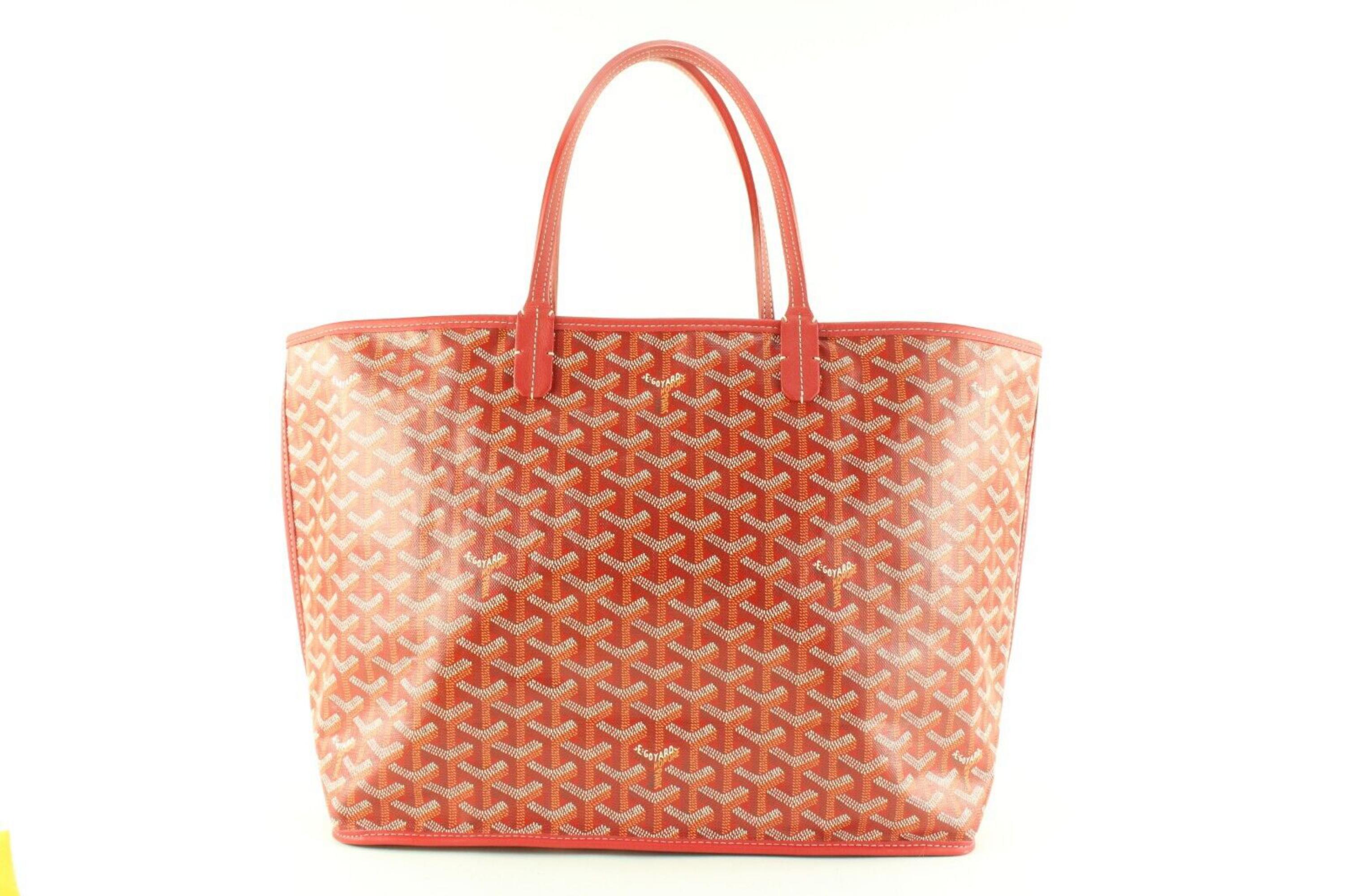 Goyard Reversible Red Chevron Anjou Tote with Pouch 2GY0413C 1