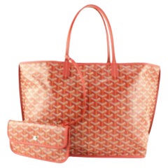 Goyard - Fourre-tout Anjou à chevrons rouges réversible avec pochette 2GY0413C