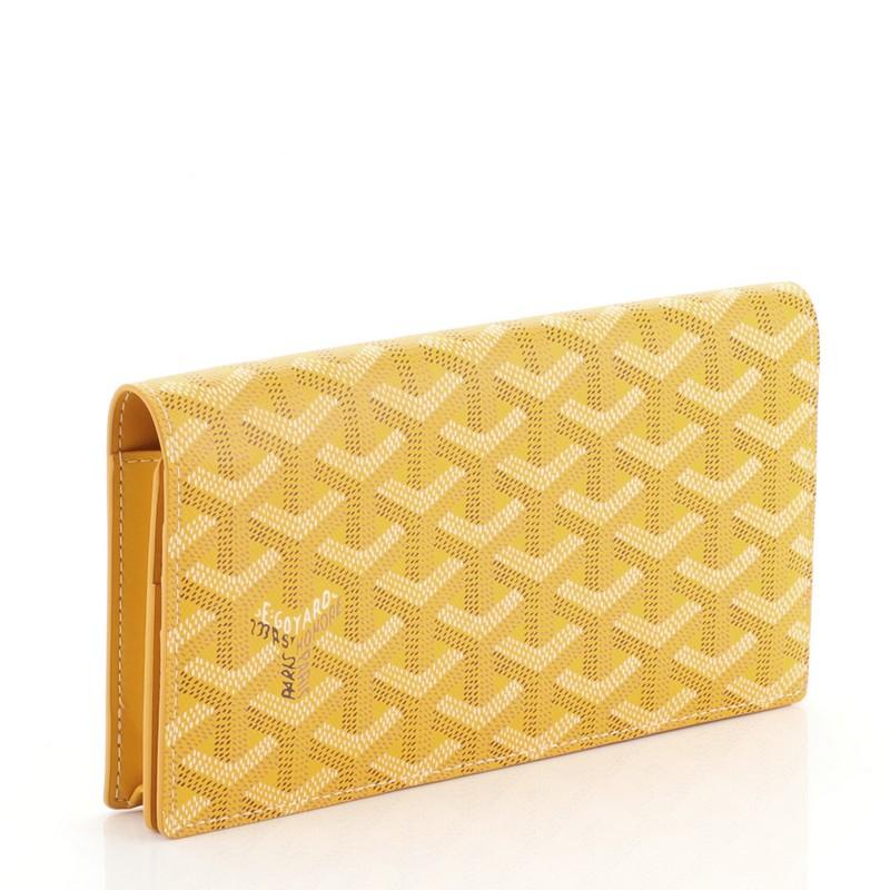 Orange Goyard Richelieu Wallet Coated Canvas Long