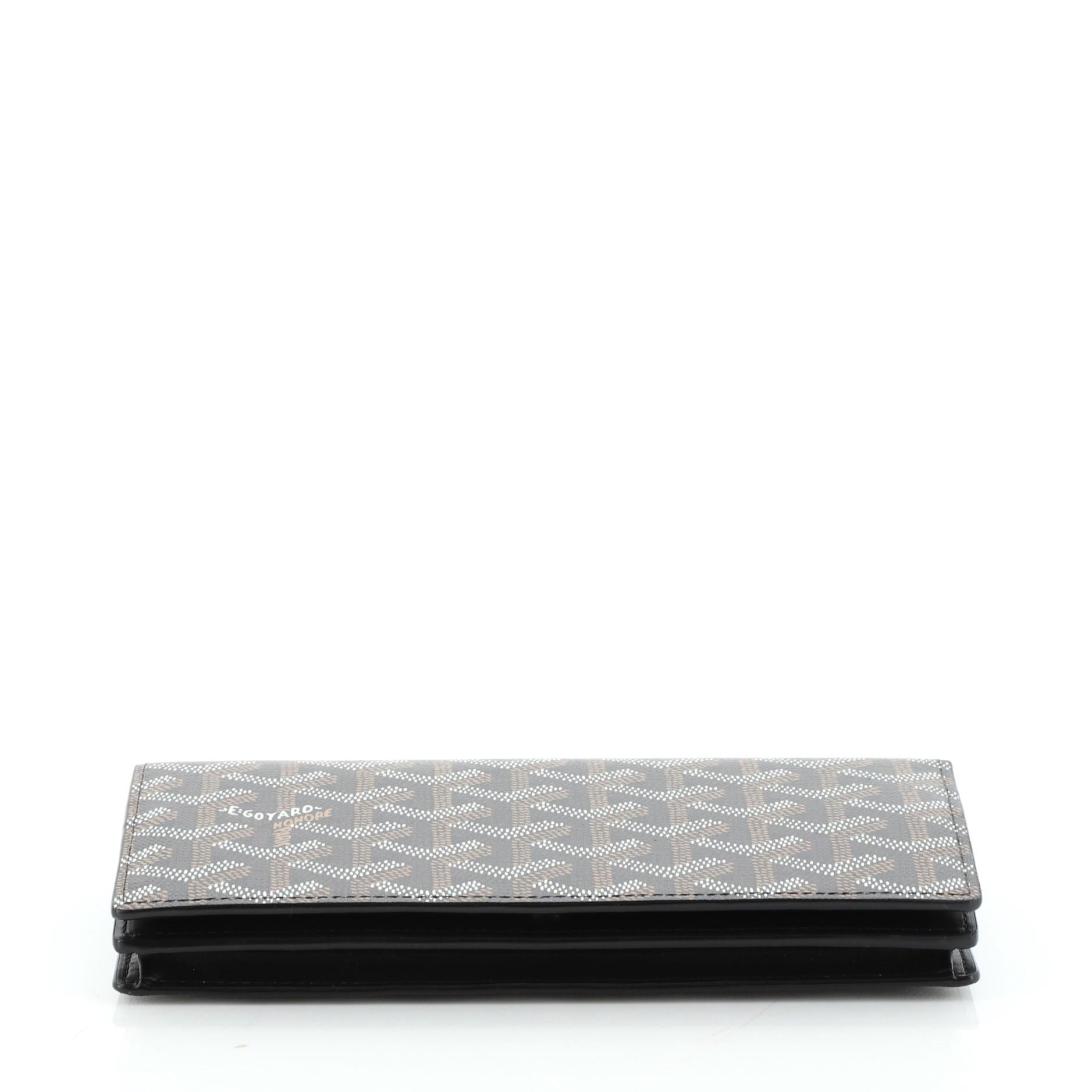 Goyard Richelieu Wallet Coated Canvas Long In Good Condition In NY, NY