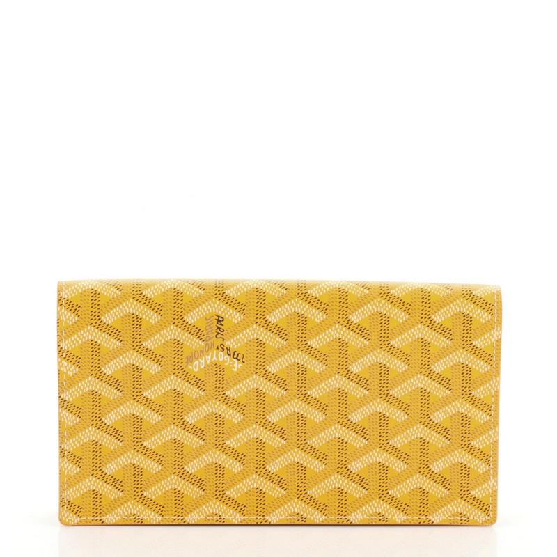 Goyard Richelieu Wallet Coated Canvas Long In Good Condition In NY, NY