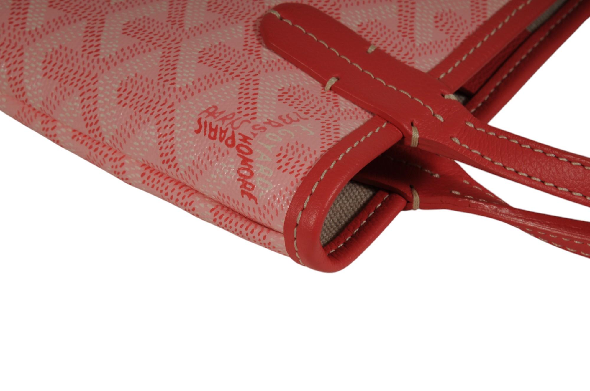 Goyard Rose Rose Poitiers Mini Tote Top Handle Limited Edition Micro Bag en vente 6