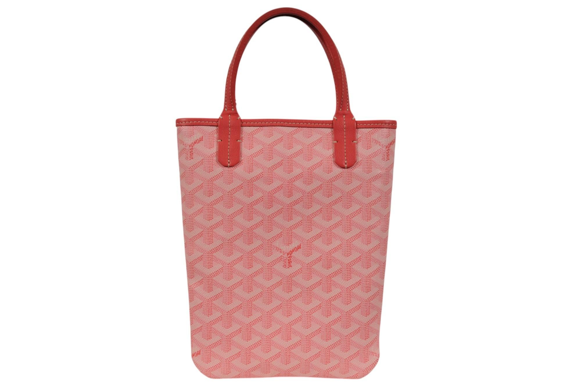 Goyard Rose Rose Poitiers Mini Tote Top Handle Limited Edition Micro Bag Neuf - En vente à North Miami, FL