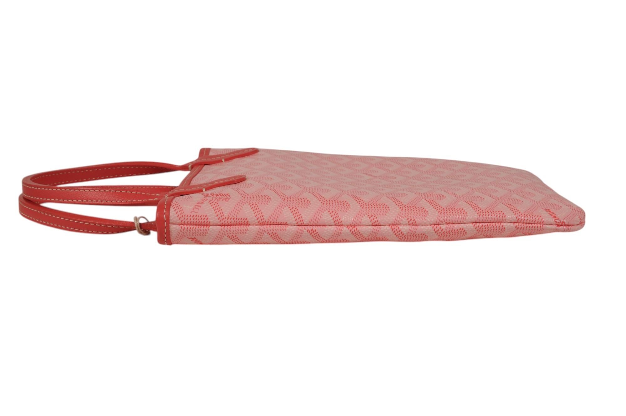 Goyard Rose Rose Poitiers Mini Tote Top Handle Limited Edition Micro Bag en vente 2