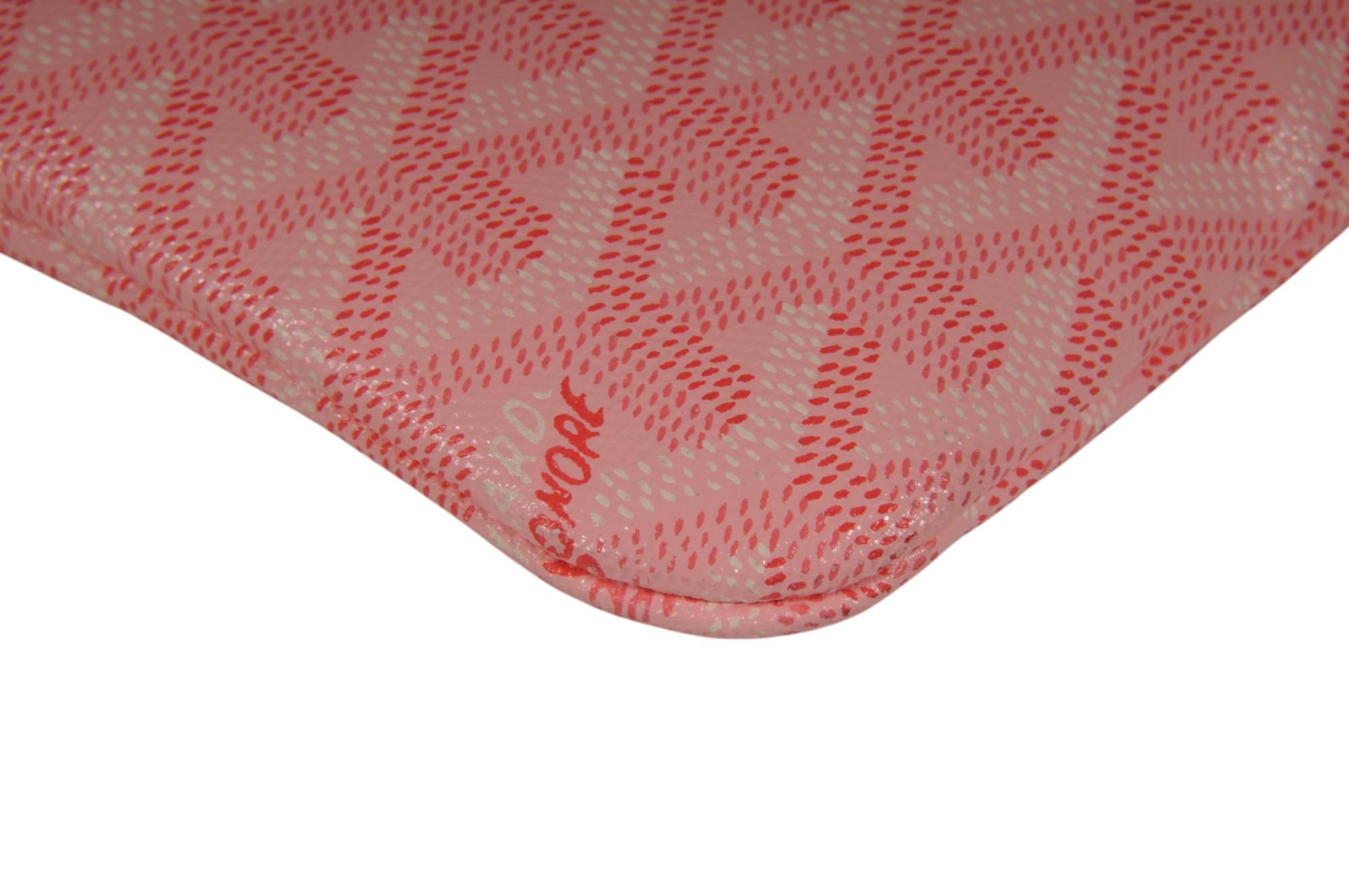 Goyard Rose Rose Poitiers Mini Tote Top Handle Limited Edition Micro Bag en vente 3