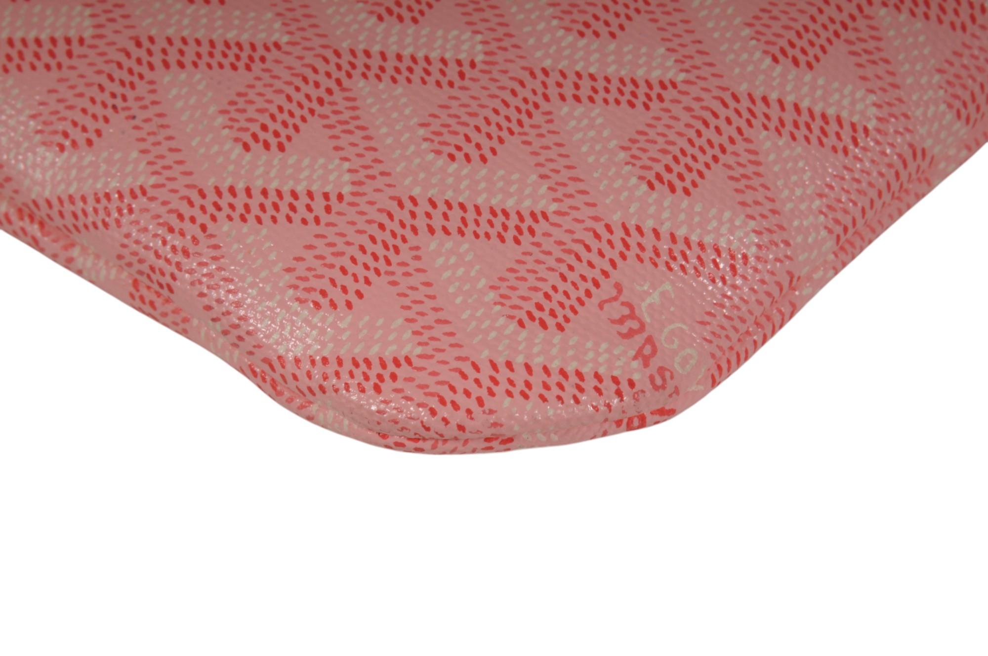 Goyard Rose Rose Poitiers Mini Tote Top Handle Limited Edition Micro Bag en vente 4