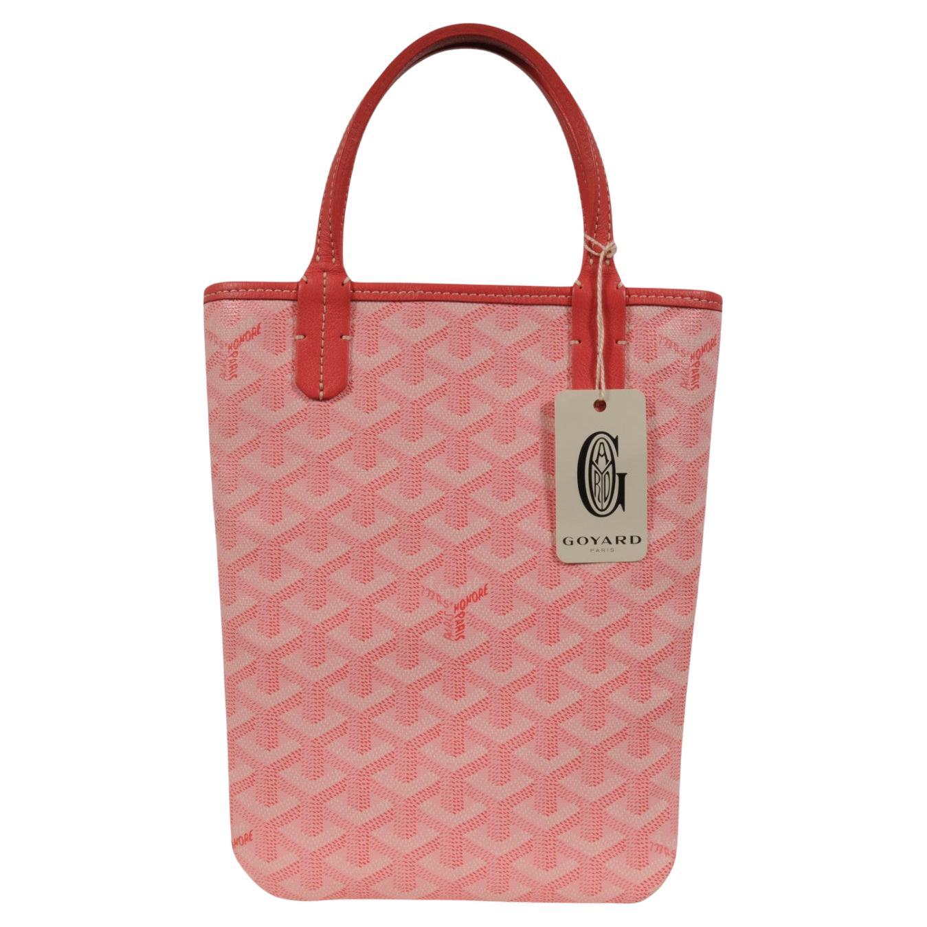 Goyard Rose Rose Poitiers Mini Tote Top Handle Limited Edition Micro Bag en vente