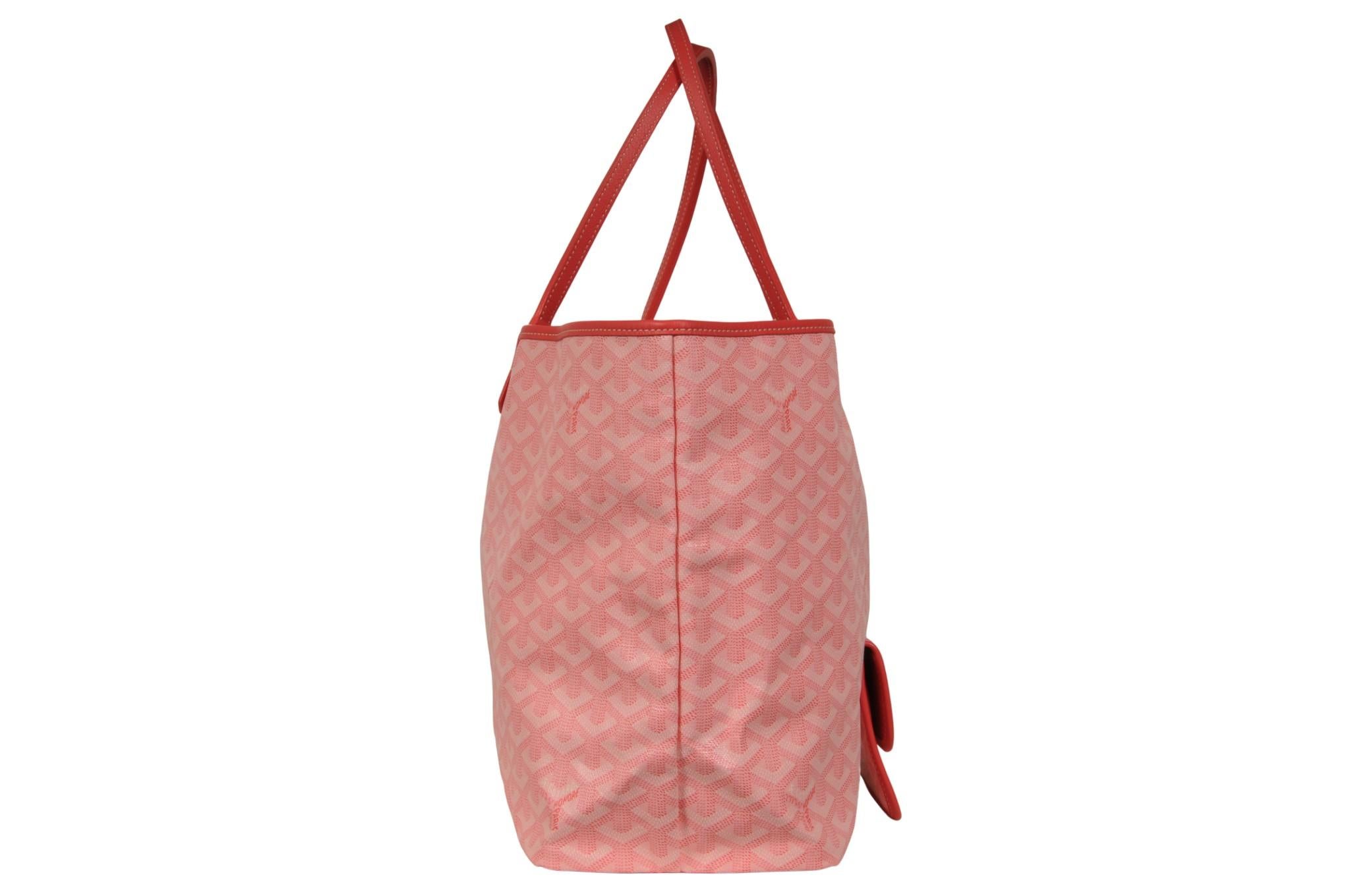 Rosa Goyard Rose Pink Saint Louis PM Tote Borsa a tracolla con maniglia superiore limitata per il viaggio in vendita