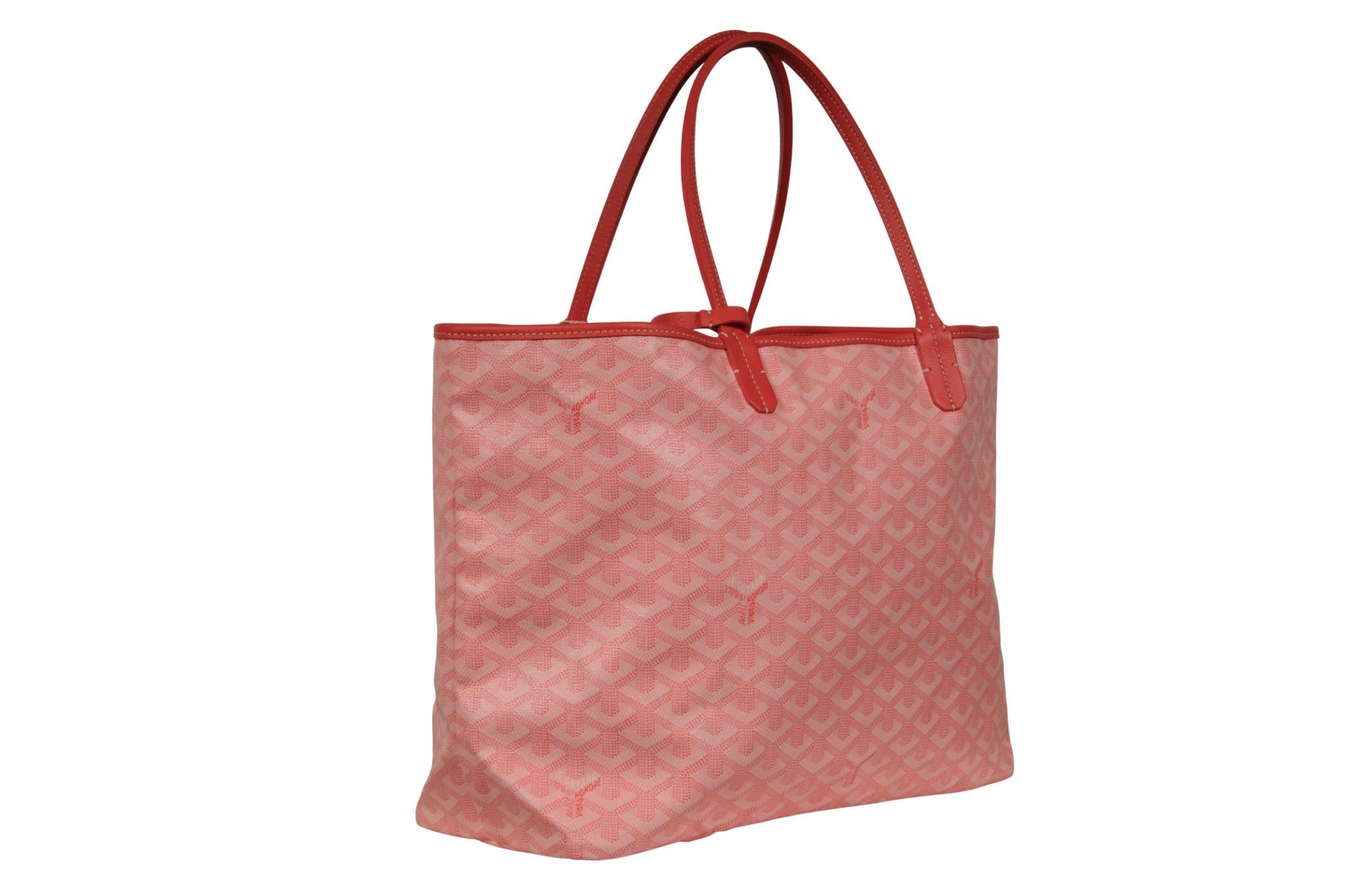Donna Goyard Rose Pink Saint Louis PM Tote Borsa a tracolla con maniglia superiore limitata per il viaggio in vendita