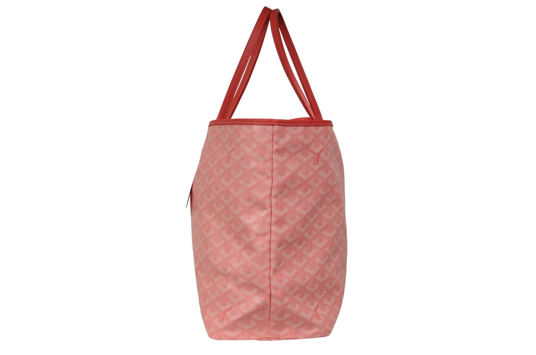 Goyard Rose Pink Saint Louis PM Tote Borsa a tracolla con maniglia superiore limitata per il viaggio in vendita 1