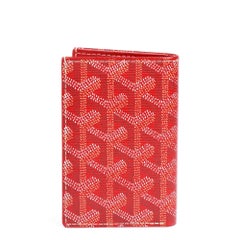 Goyard Rouge Coated Canvas Saint Pierre Porte Cartes