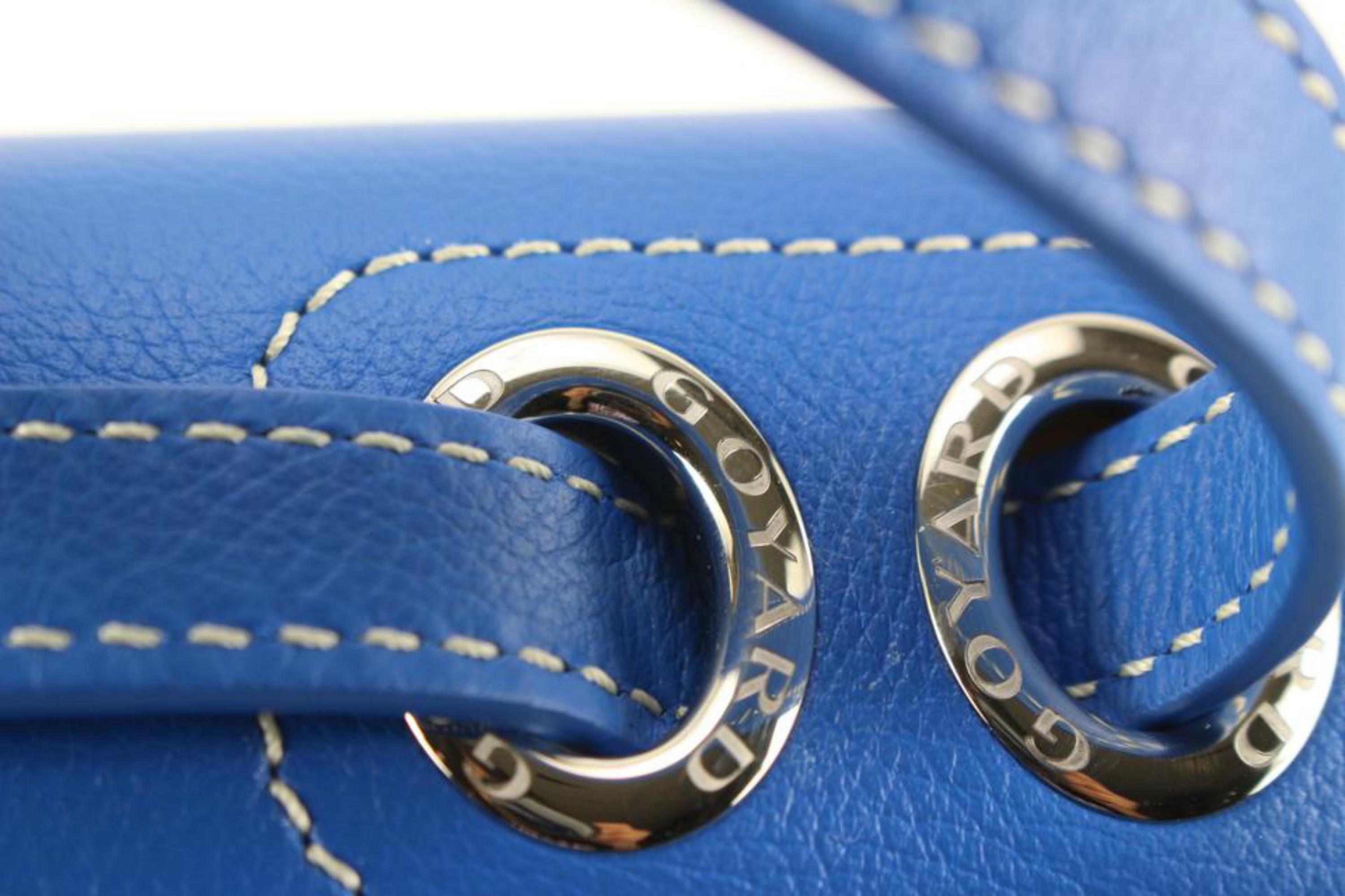  Goyard - Sac à rabat bleu ciel royal 233 avec logo en métal 27gy721s Pour femmes 
