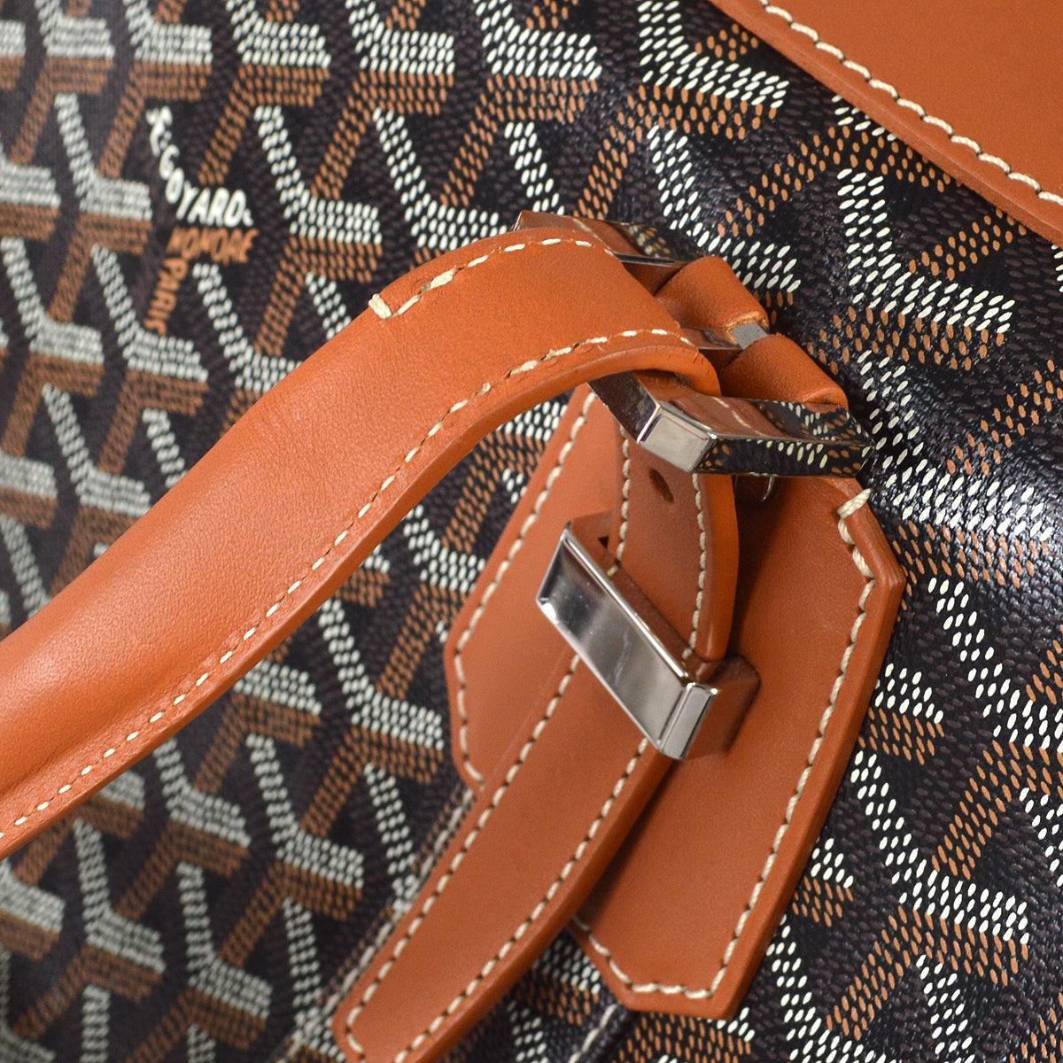 Goyard Sac Boeing 55 Duffle Handbag in Brown 98387 In Good Condition In London, GB