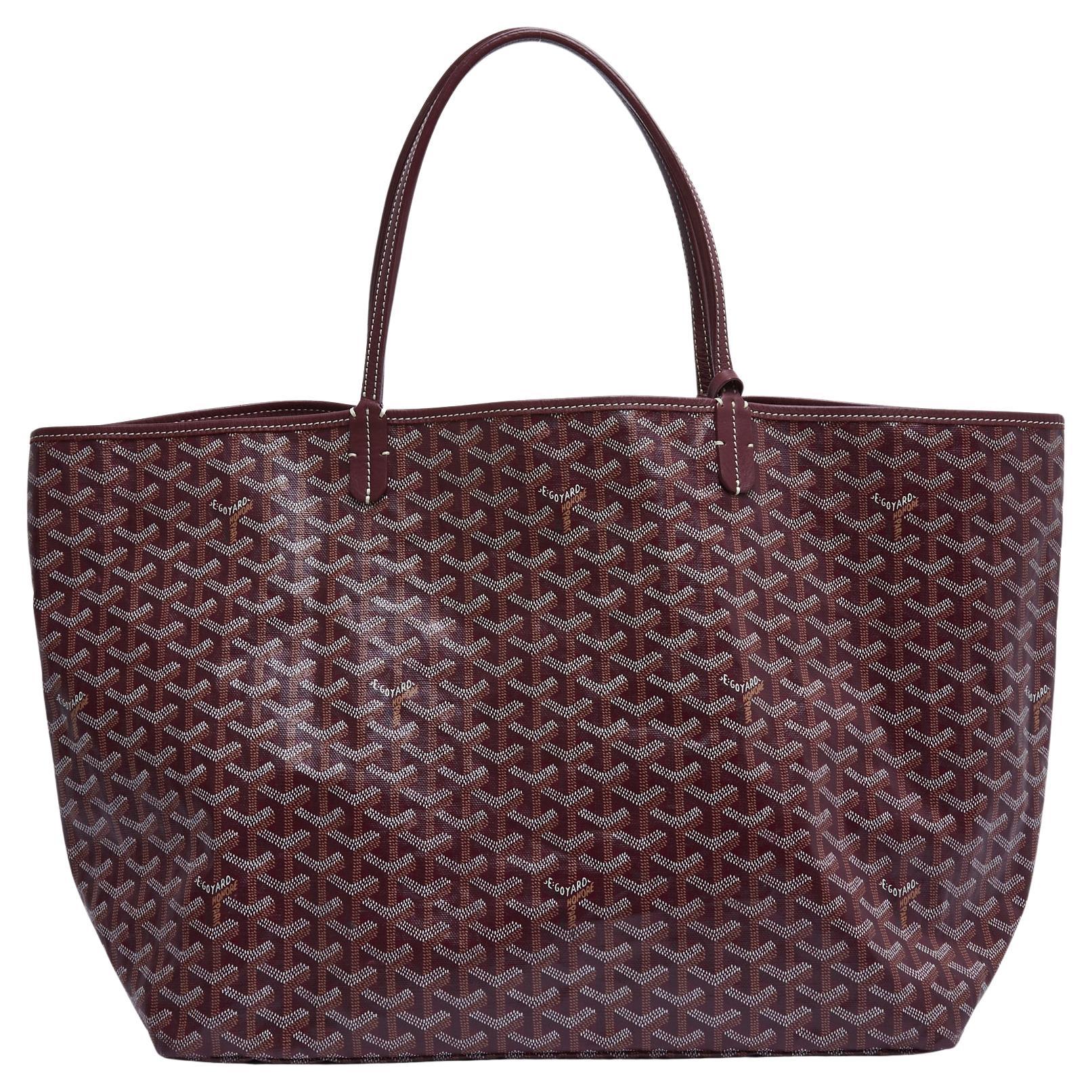 Goyard Sac Cabas Bordeaux GM Saint Louis Burgundy Canvas Maxi Tote Shoulder Bag en venta