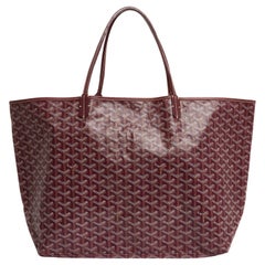 Goyard Sac Cabas Saint Louis GM Burgundy XL Tote Bag New