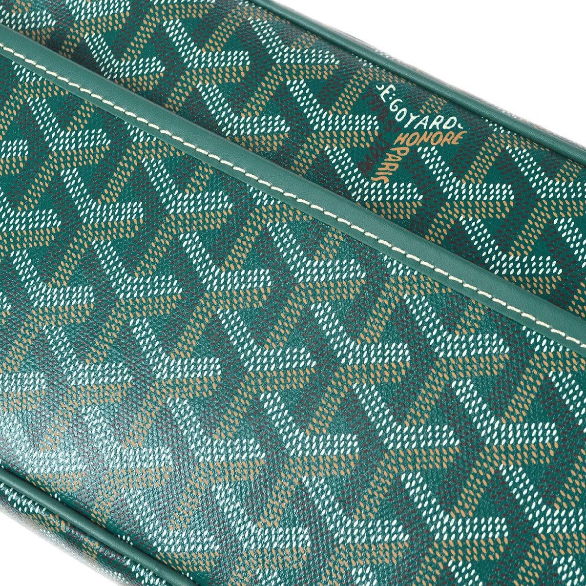 goyard clutch green