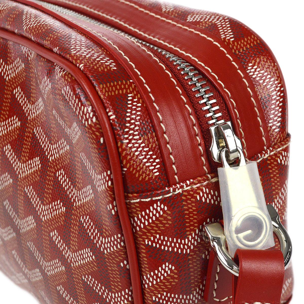 Women's Goyard Sac Cap Vert Shoulder Bag in Red 98381 For Sale