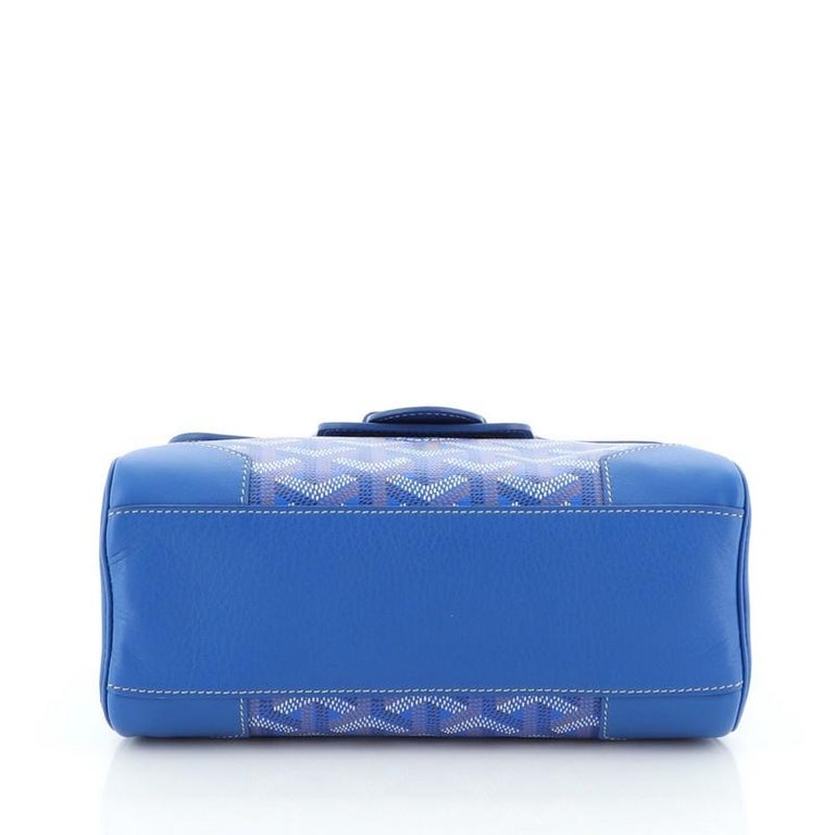 Goyard Saigon Structure Mini Bag Sky Blue in Canvas/Cowhide Leather with  Silver-tone - US