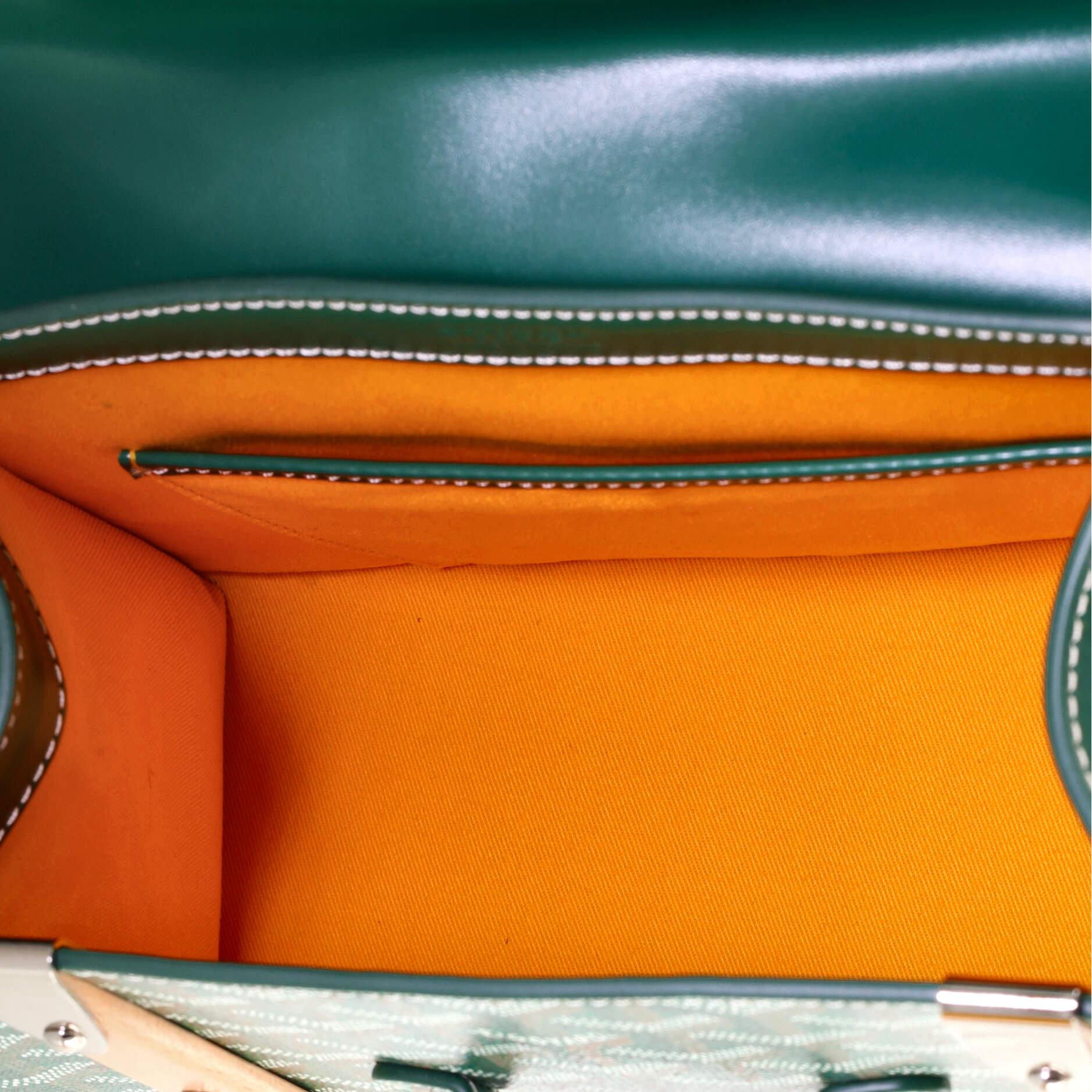 Goyard Saigon Borsa con manico superiore in tela rivestita e pelle PM 1