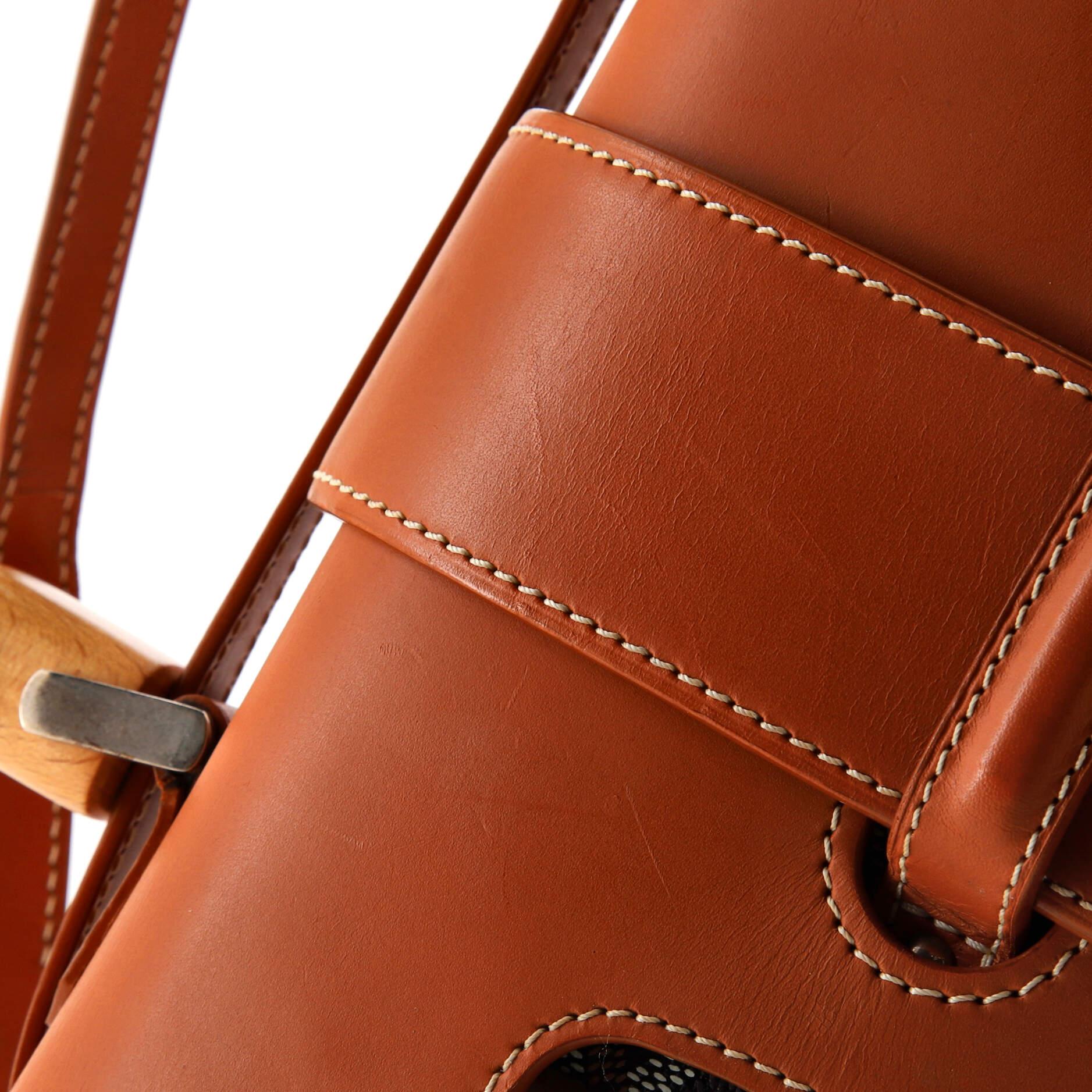  Goyard - Sac Saigon à poignée supérieure en toile enduite avec cuir PM Pour femmes 