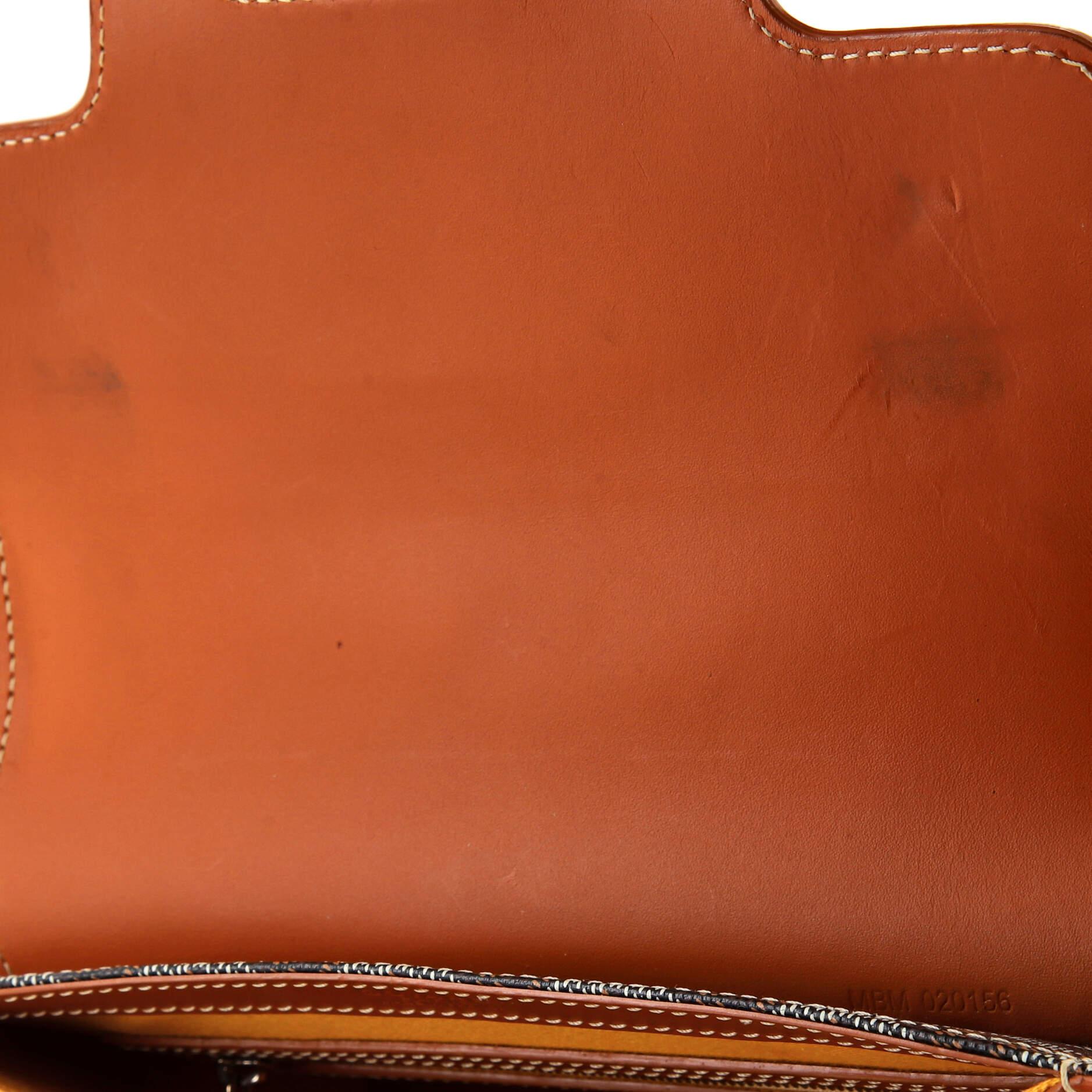 Goyard - Sac Saigon à poignée supérieure en toile enduite avec cuir PM 1