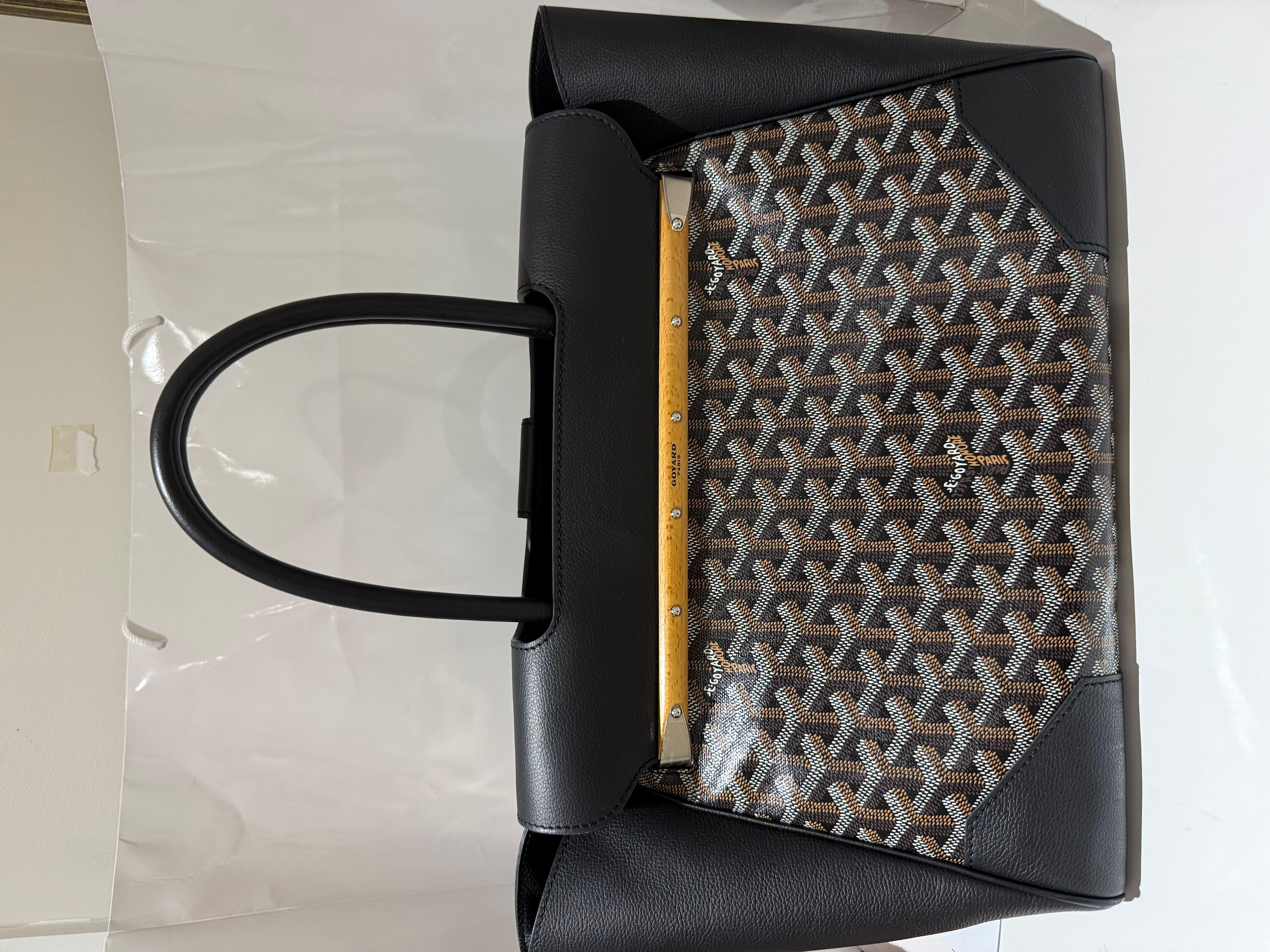 Black Goyard Saïgon tote bag